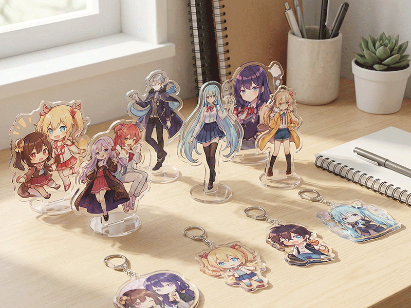 アクリルキーホルダー 中国OEM 小ロット対応