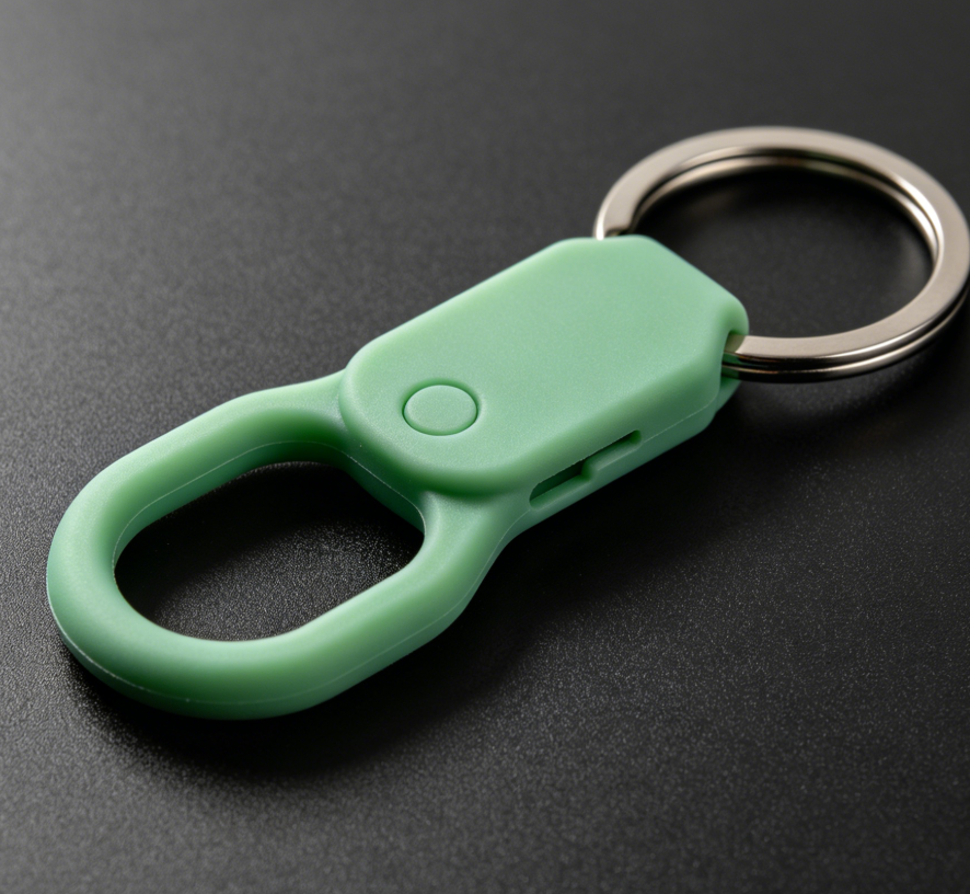 ラバーコーティング 触感加工 キーホルダー 中国OEM