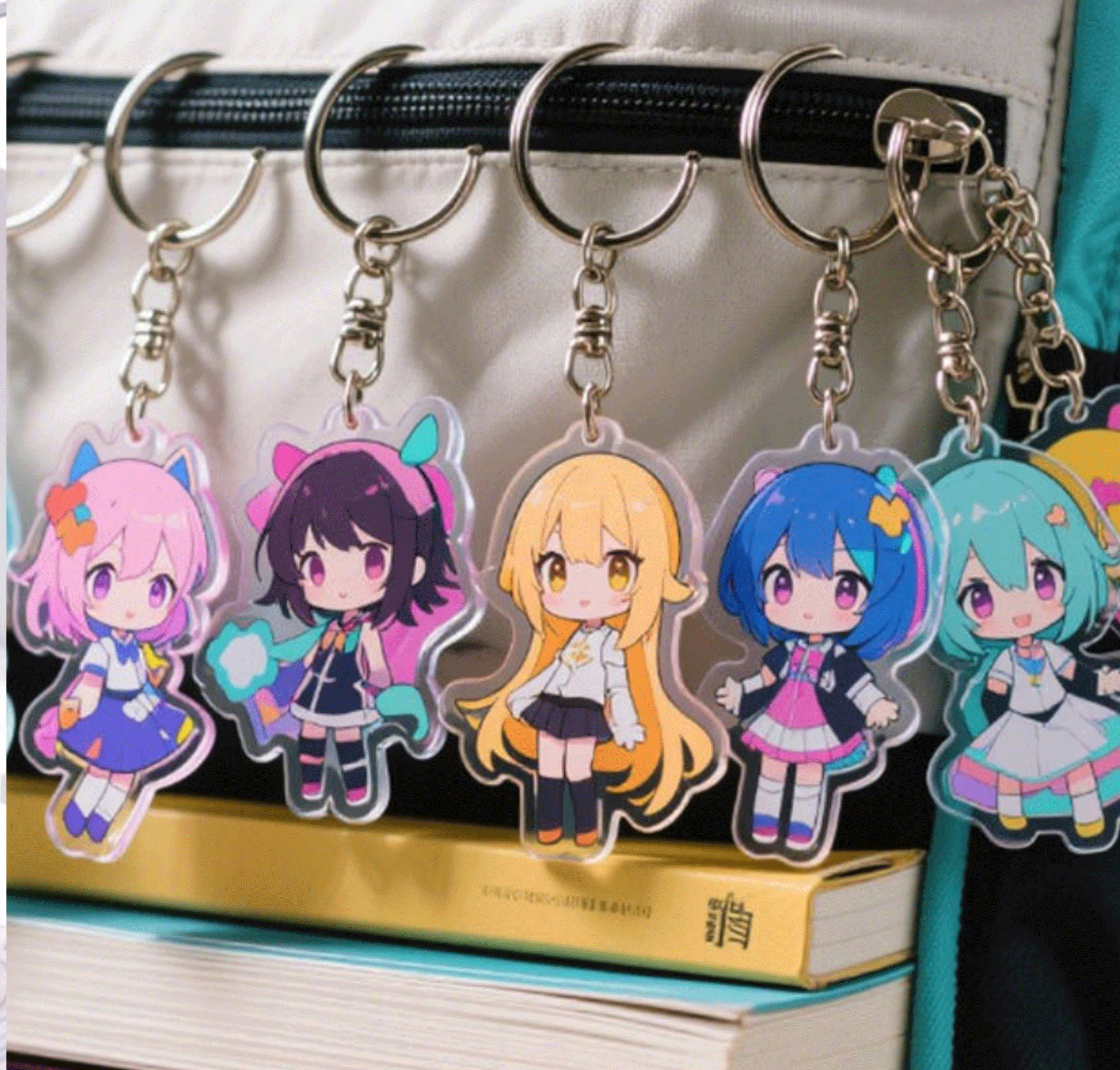 アクリルキーホルダー 中国OEM 実物写真