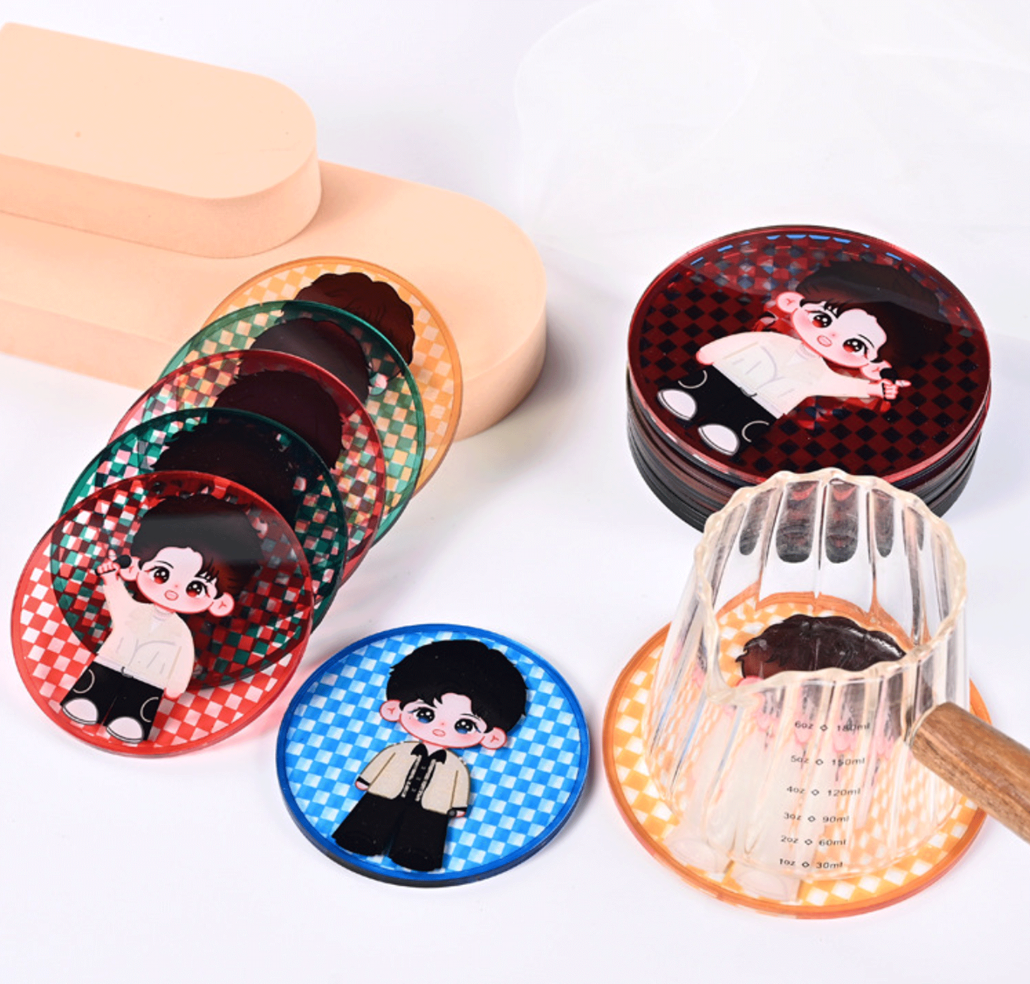 コースター アクリルグッズ 中国OEM オリジナル