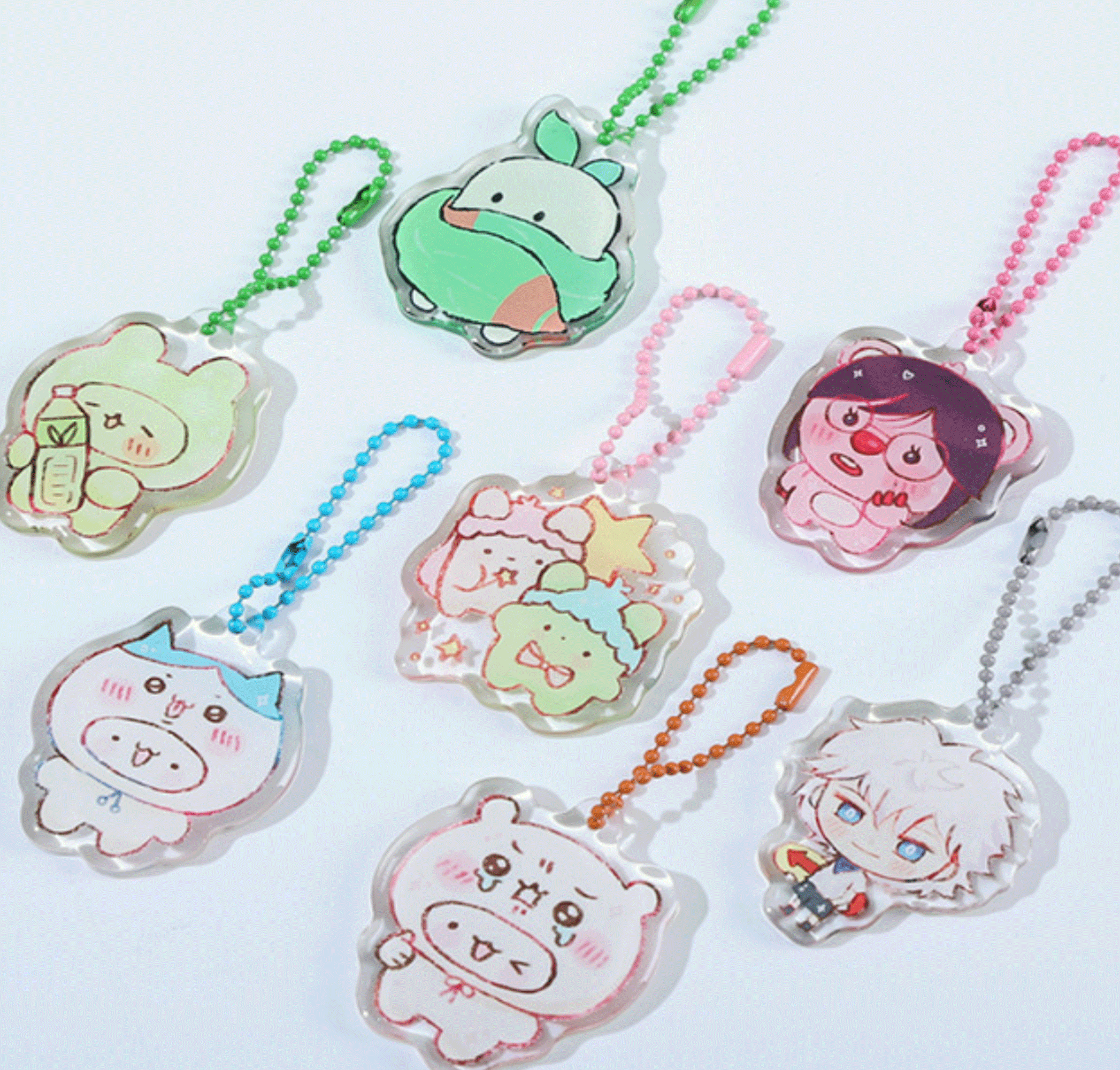 アクリルキーホルダー 中国OEM 実物写真