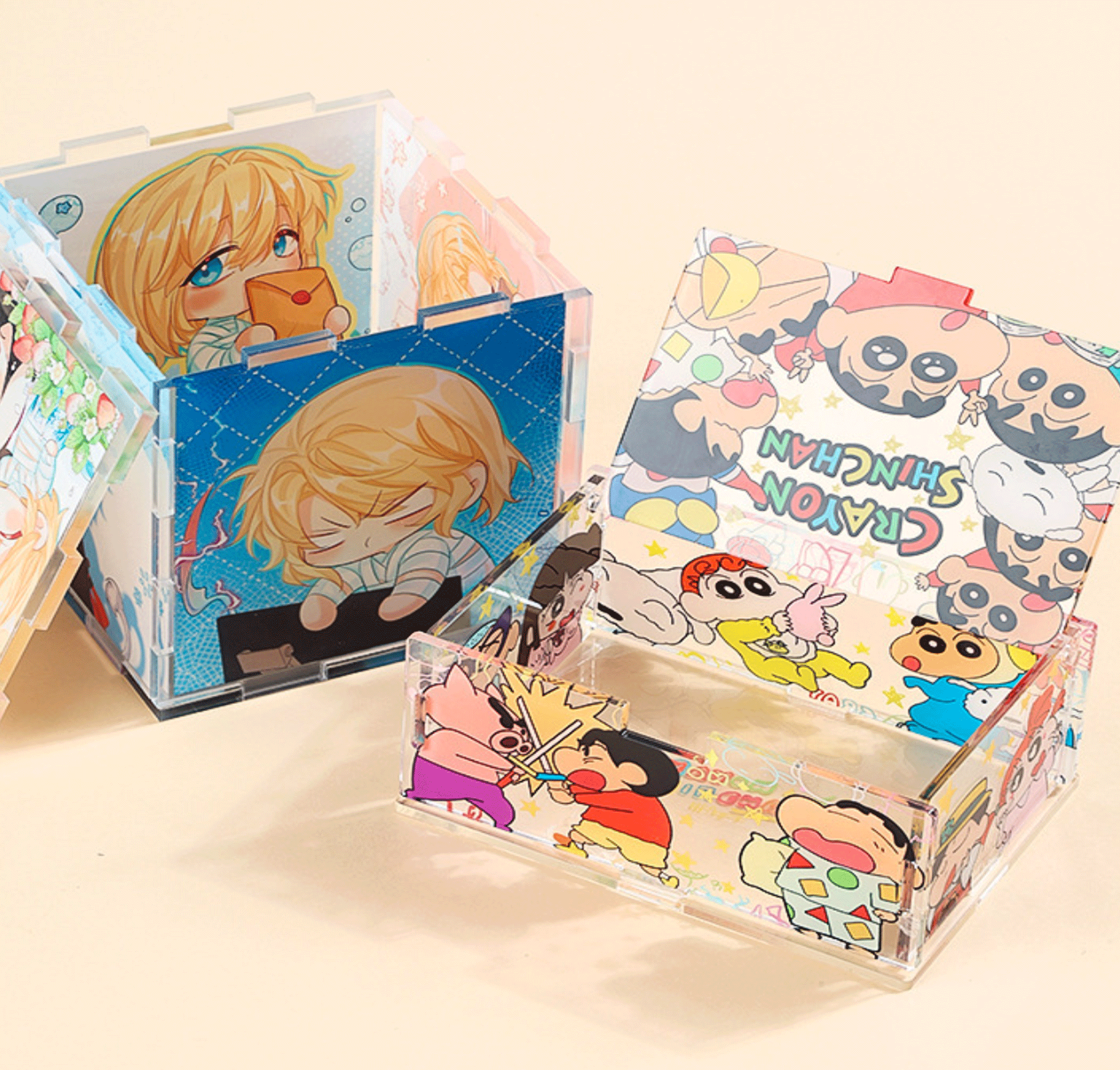 デスクオーガナイザーアクリル 中国OEM アクリルグッズ 推し活