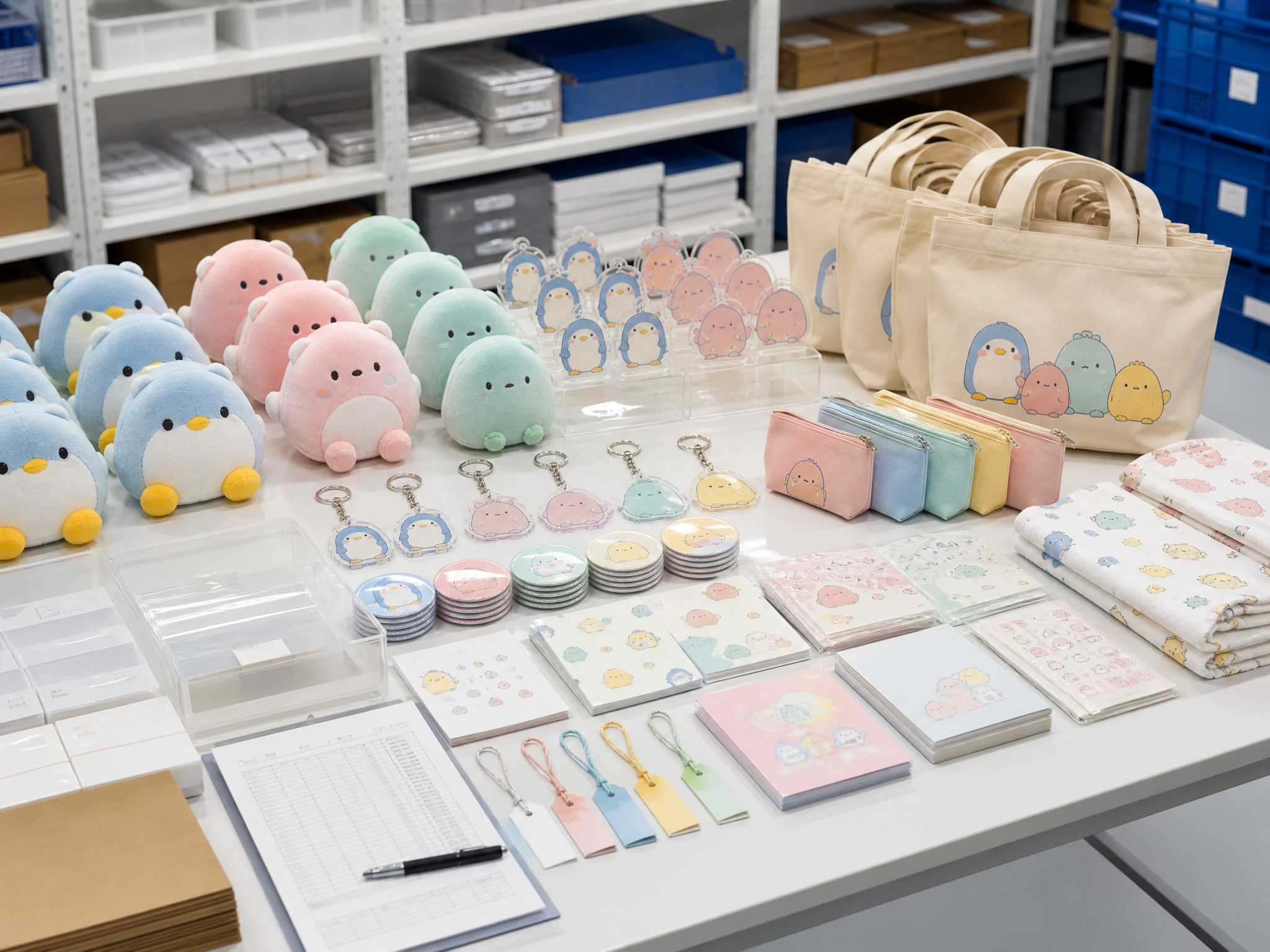 品質検品と日本向け納品のキャラクターグッズOEM