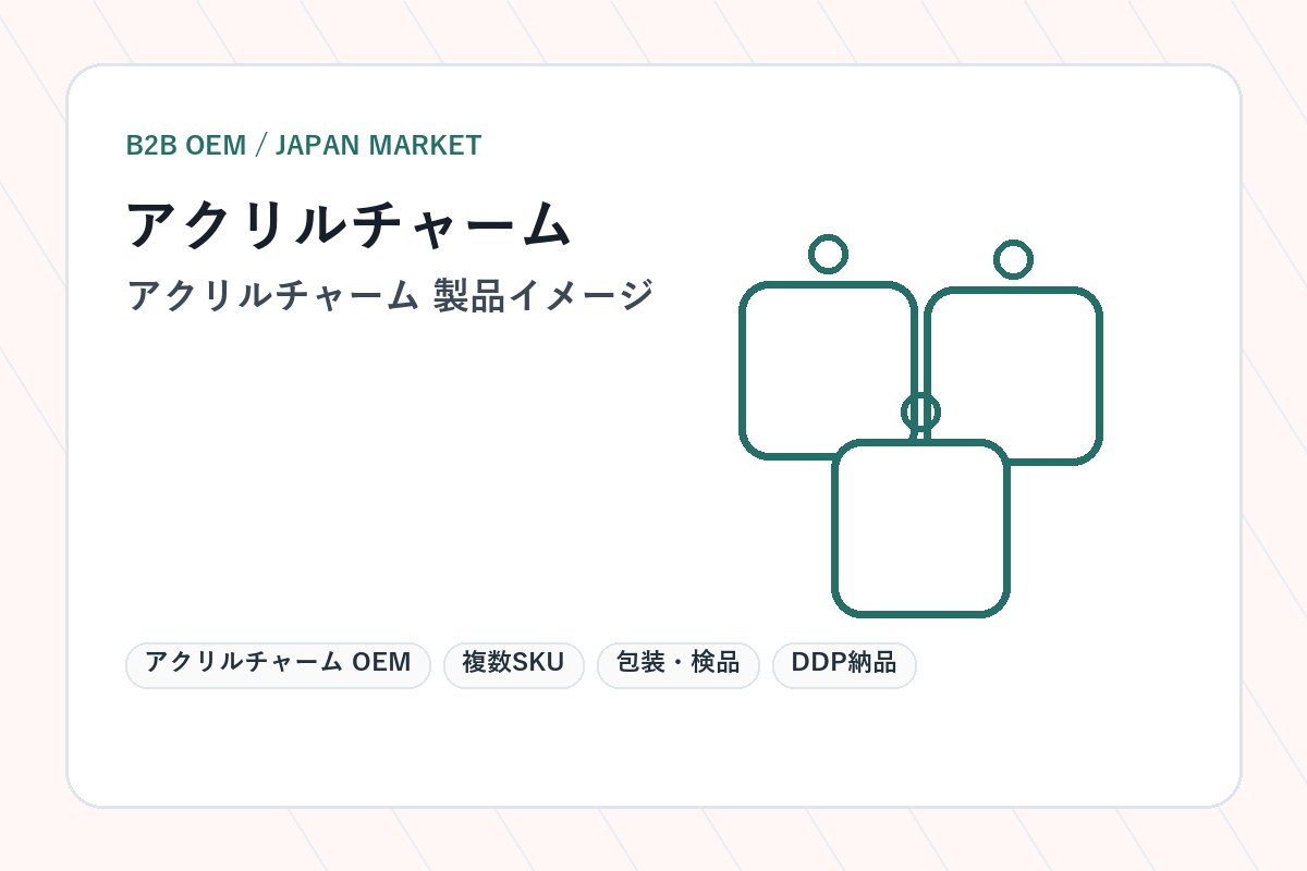 Acrylic Charm OEM main product image