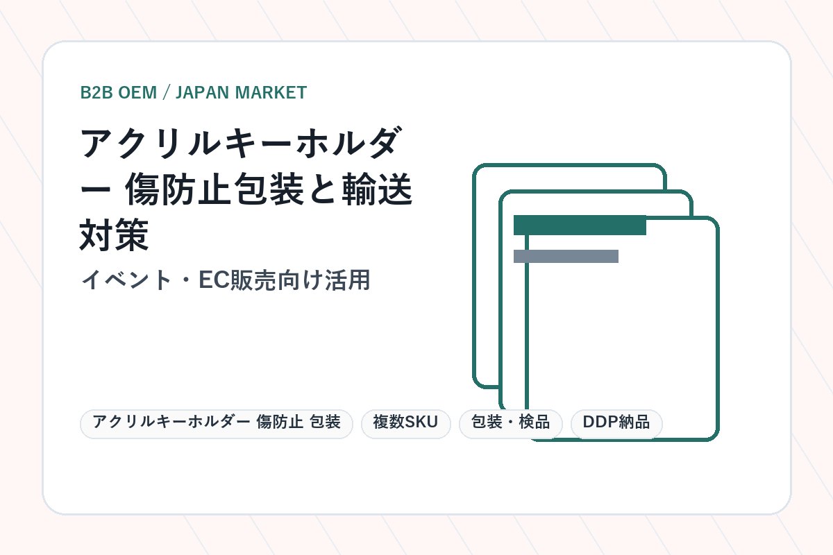 アクリルキーホルダー 傷防止 包装 イベント・EC販売向け活用