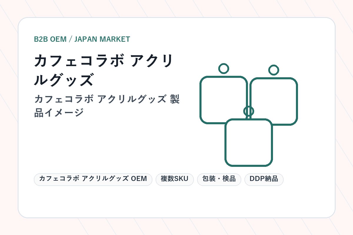 Cafe Collaboration Acrylic Goods OEM main product image
