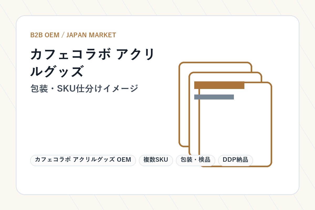 Cafe Collaboration Acrylic Goods OEM production image 2