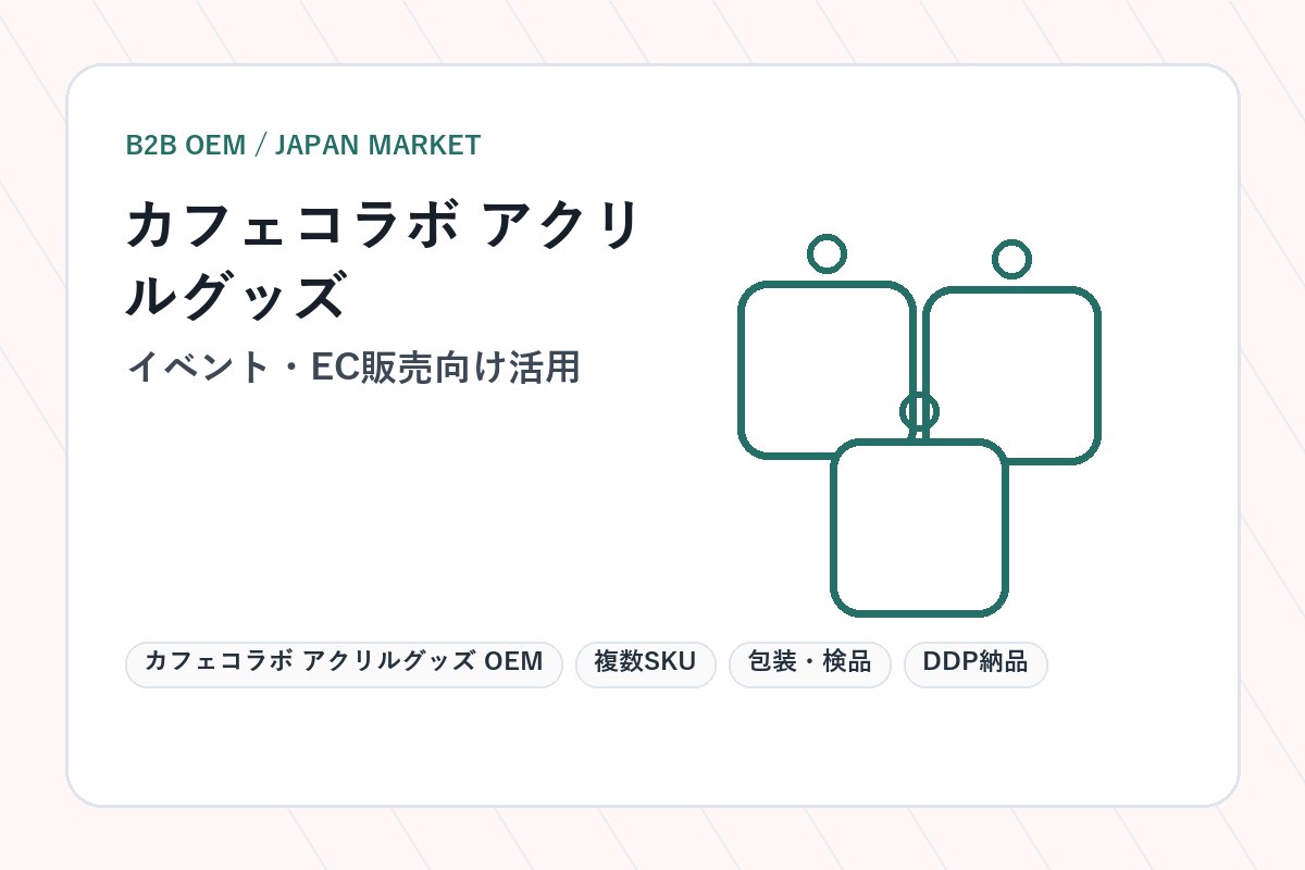 Cafe Collaboration Acrylic Goods OEM production image 4