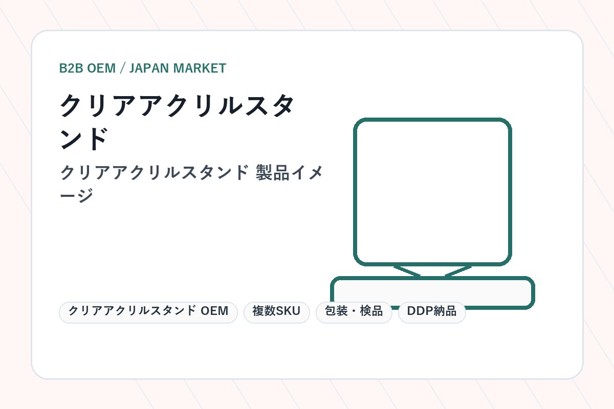 Clear Acrylic Stand OEM main product image