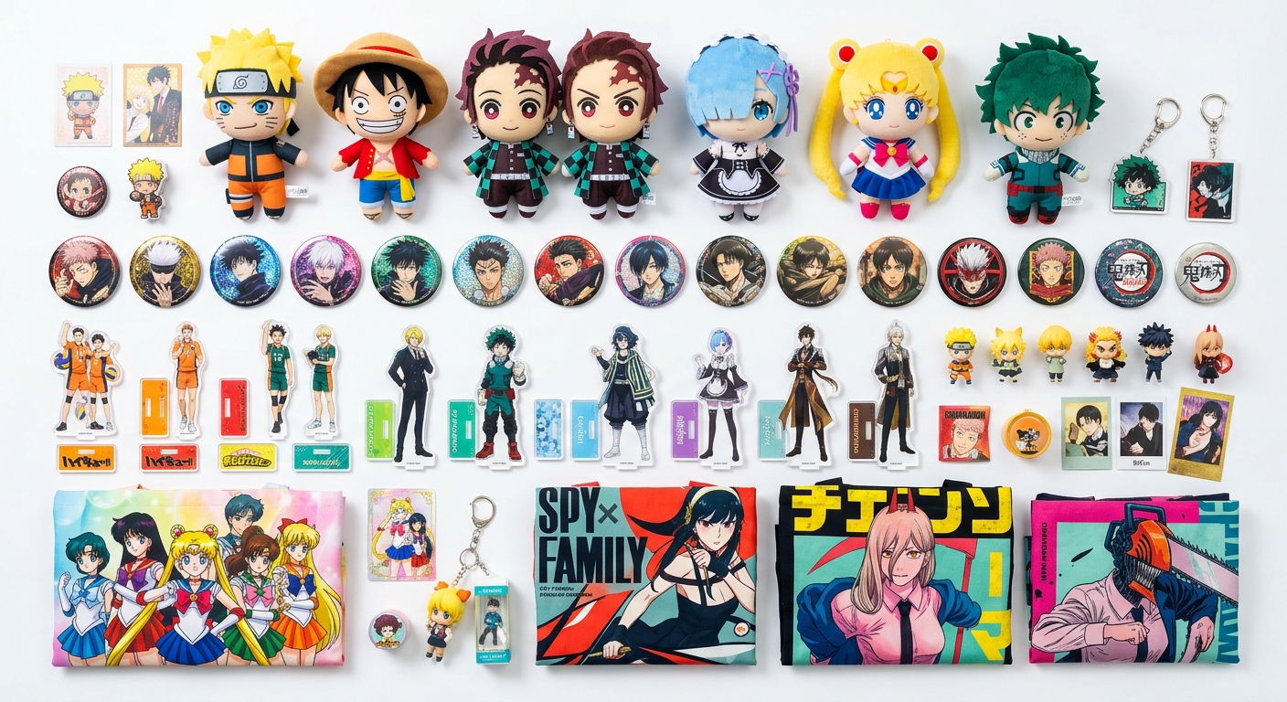 アニメグッズ量産で確認する商品カテゴリとSKU