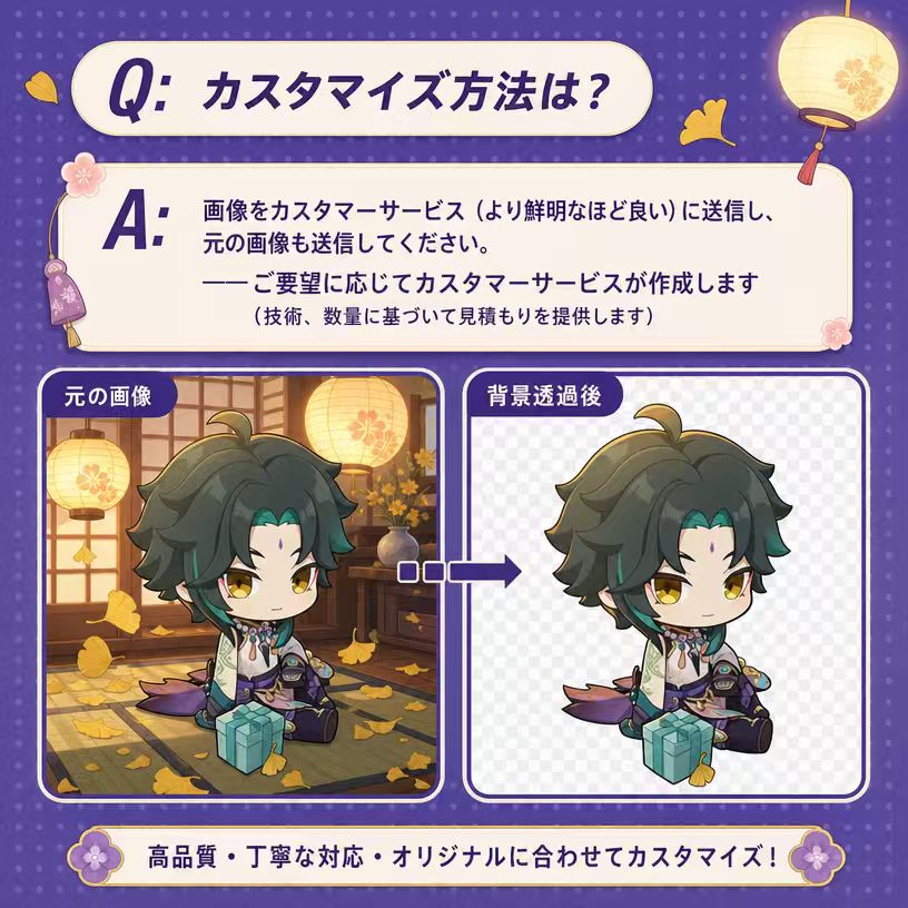 アクスタ量産 アクリル素材カラーと特殊加工オプション一覧