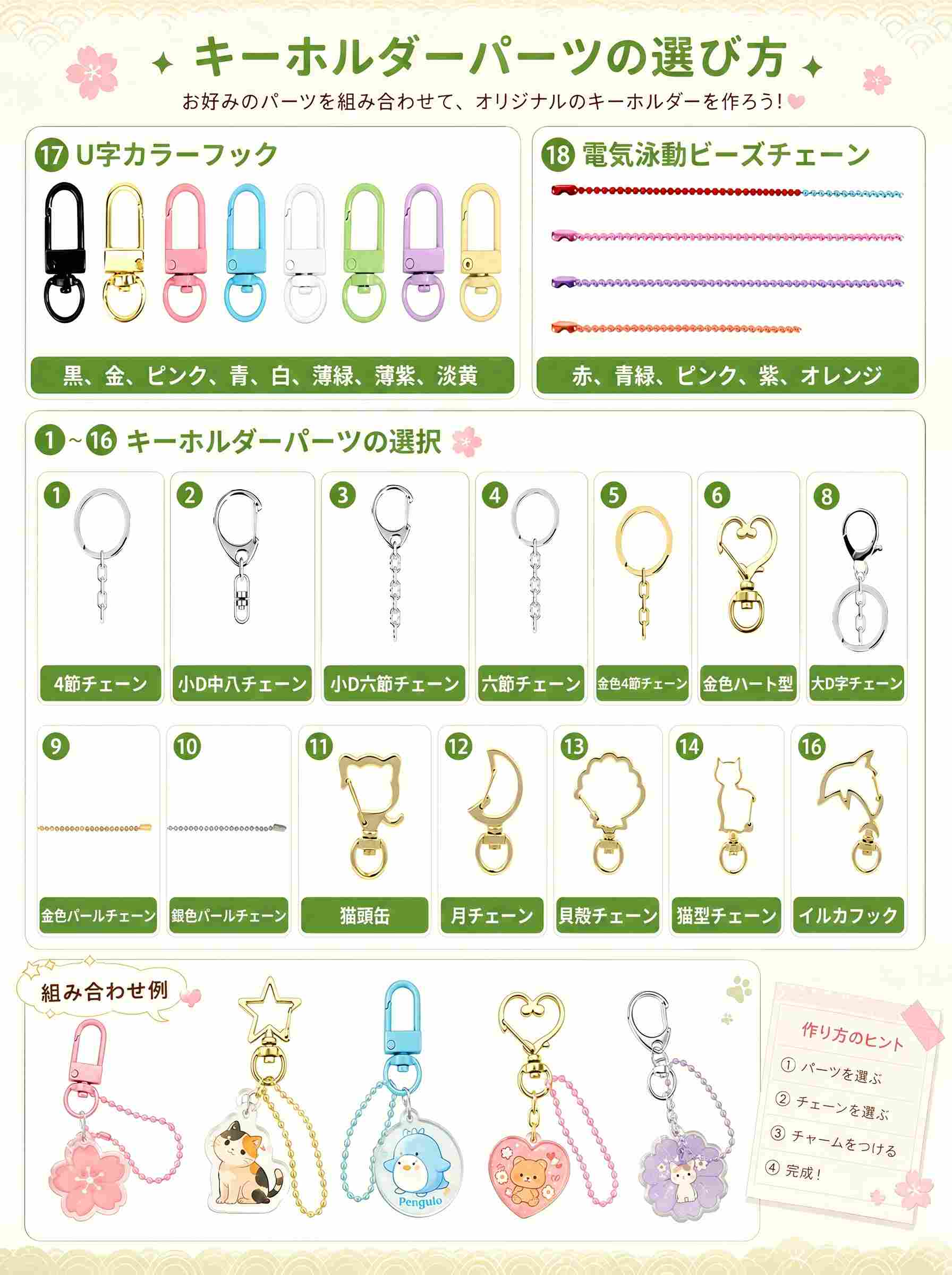 アクリルキーホルダーとチャームパーツの選び方、関連グッズOEM製作