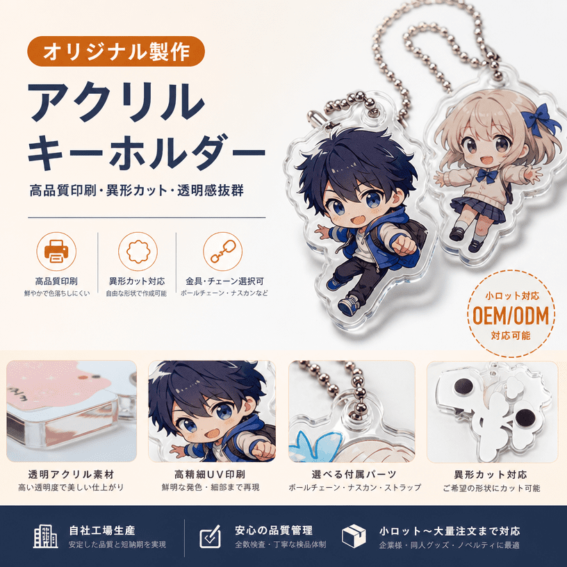 アクリルキーホルダー OEM 日式メイン画像