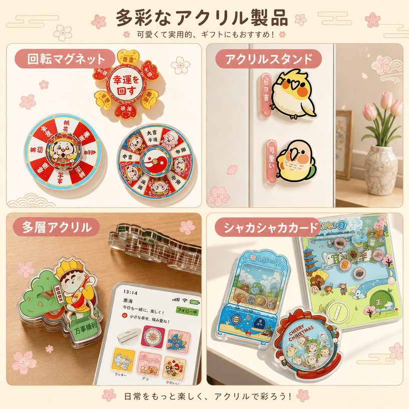 アクリルグッズ OEM 商品ラインナップ