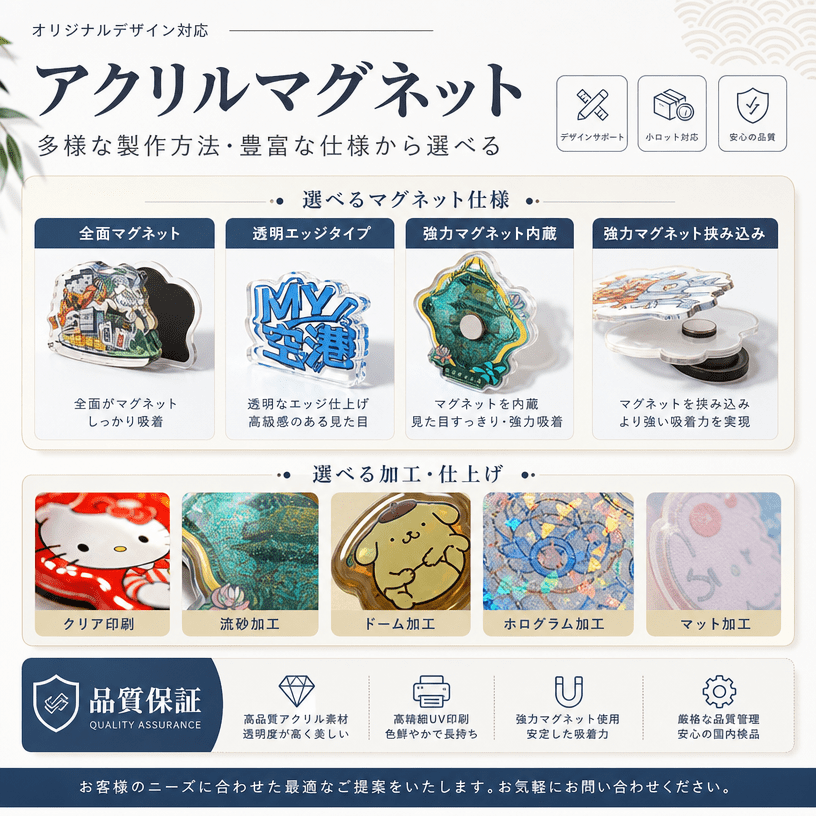 アクリルマグネット 工芸紹介 日式メイン画像