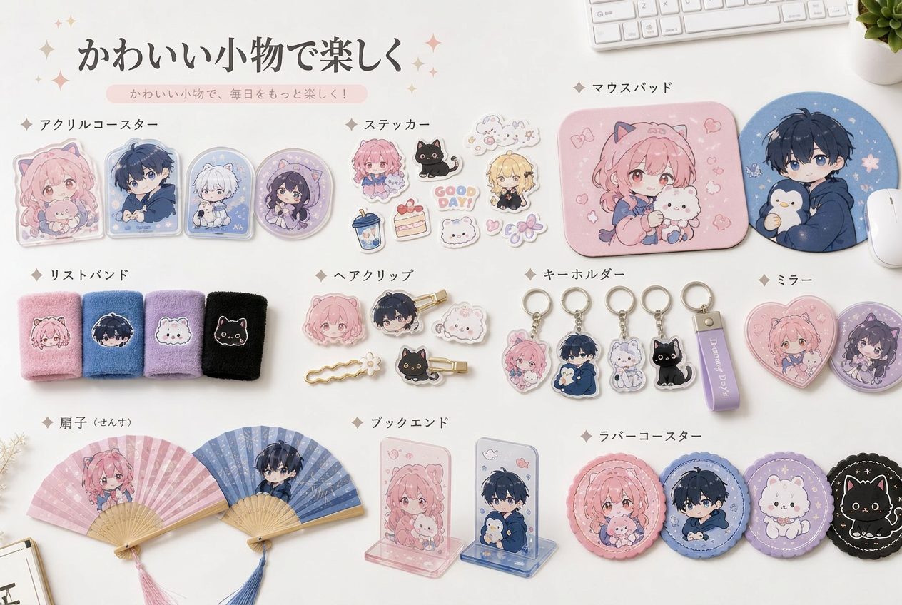 オリジナルかわいい雑貨 キャラクター雑貨 推し活グッズ OEM 制作