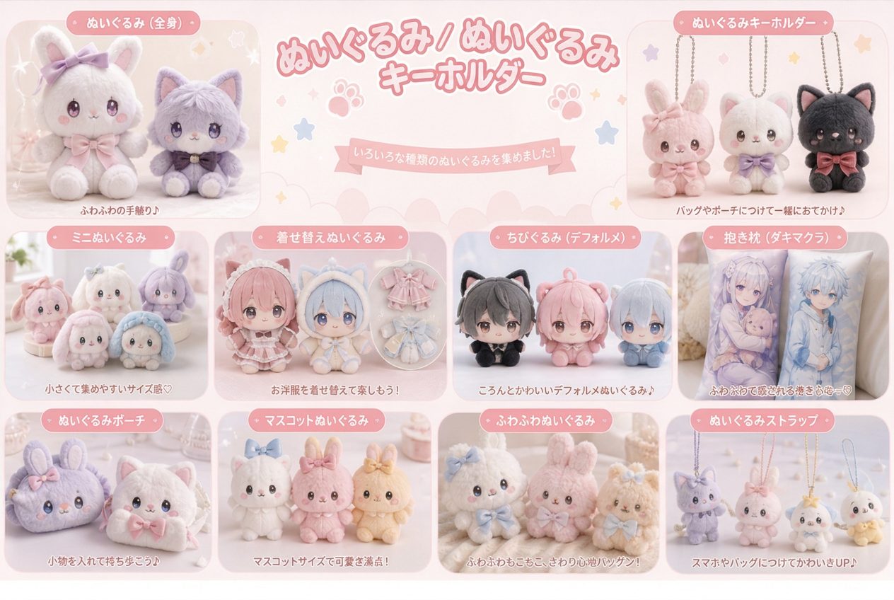 オリジナルぬいぐるみ キーホルダー ぬいぐるみ OEM 推し活グッズ
