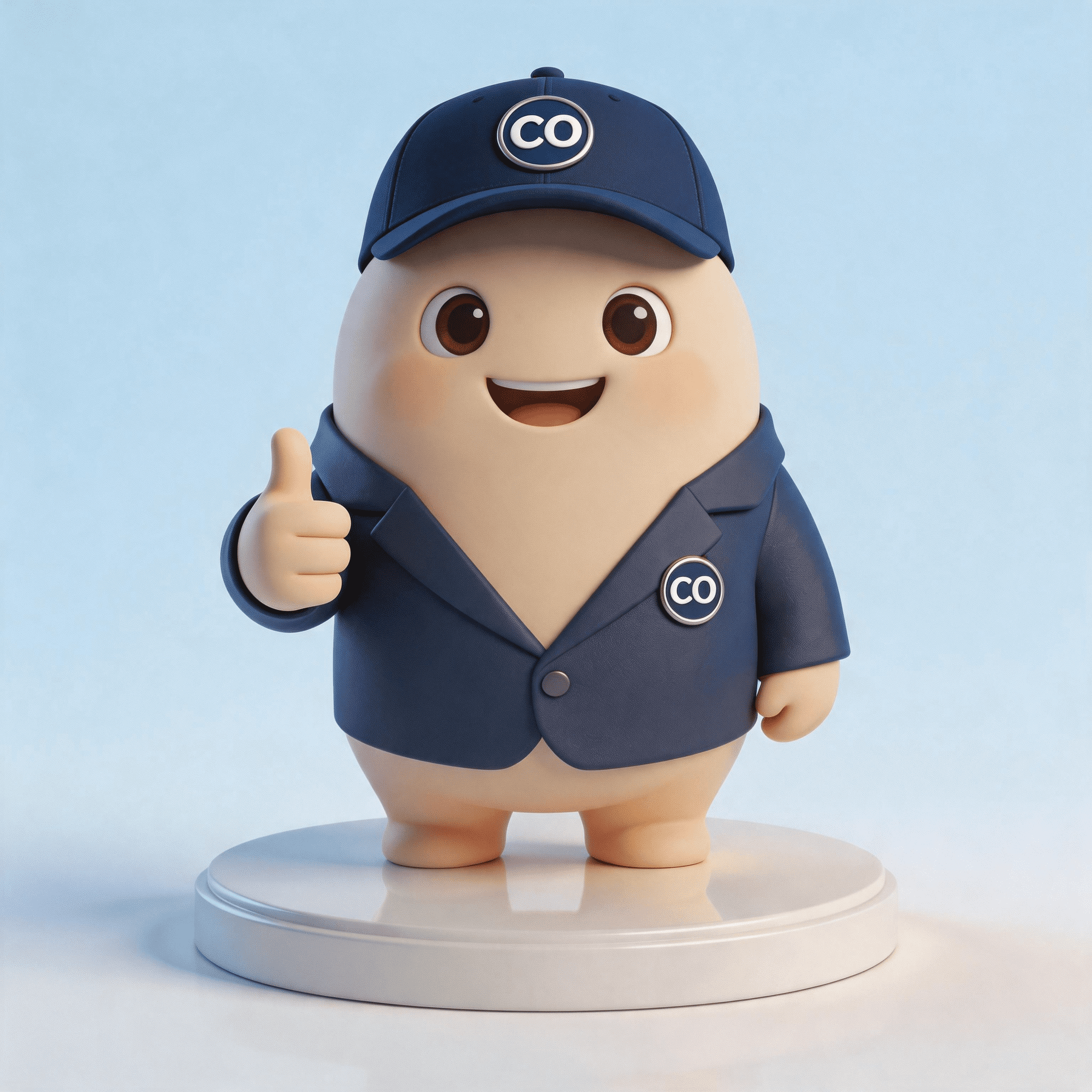 Corporate mascot figure