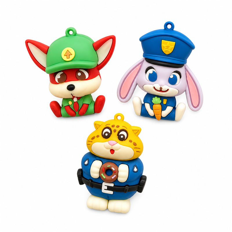 White-background sample of character fridge magnet
