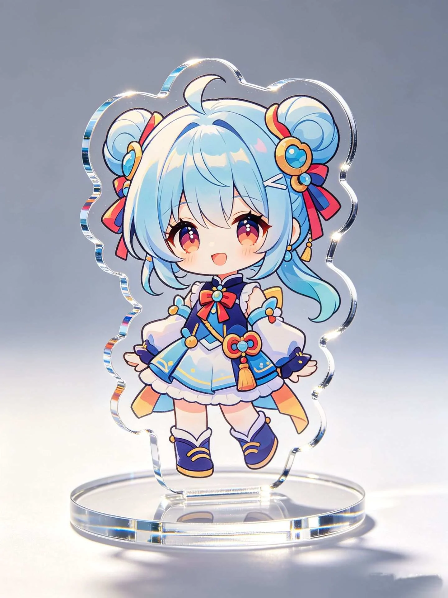 Blue character acrylic stand sample for bulk production