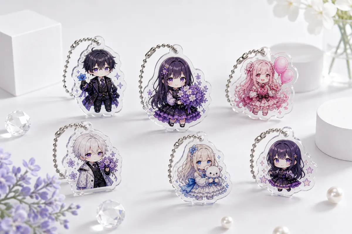 アクリルチャーム OEM 製品イメージ