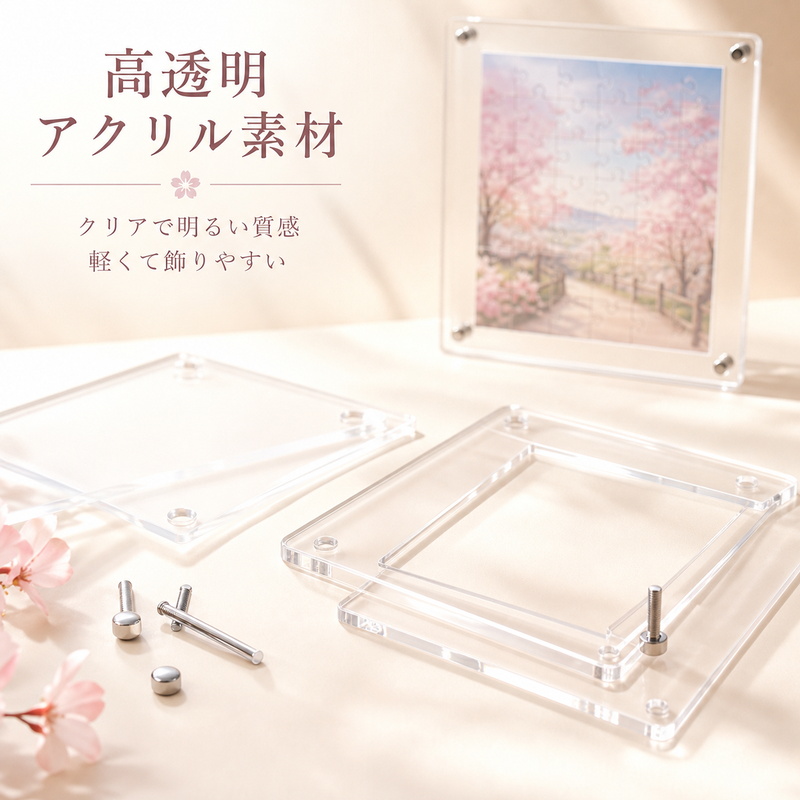 アクリルパズルフレームOEMの透明アクリル素材