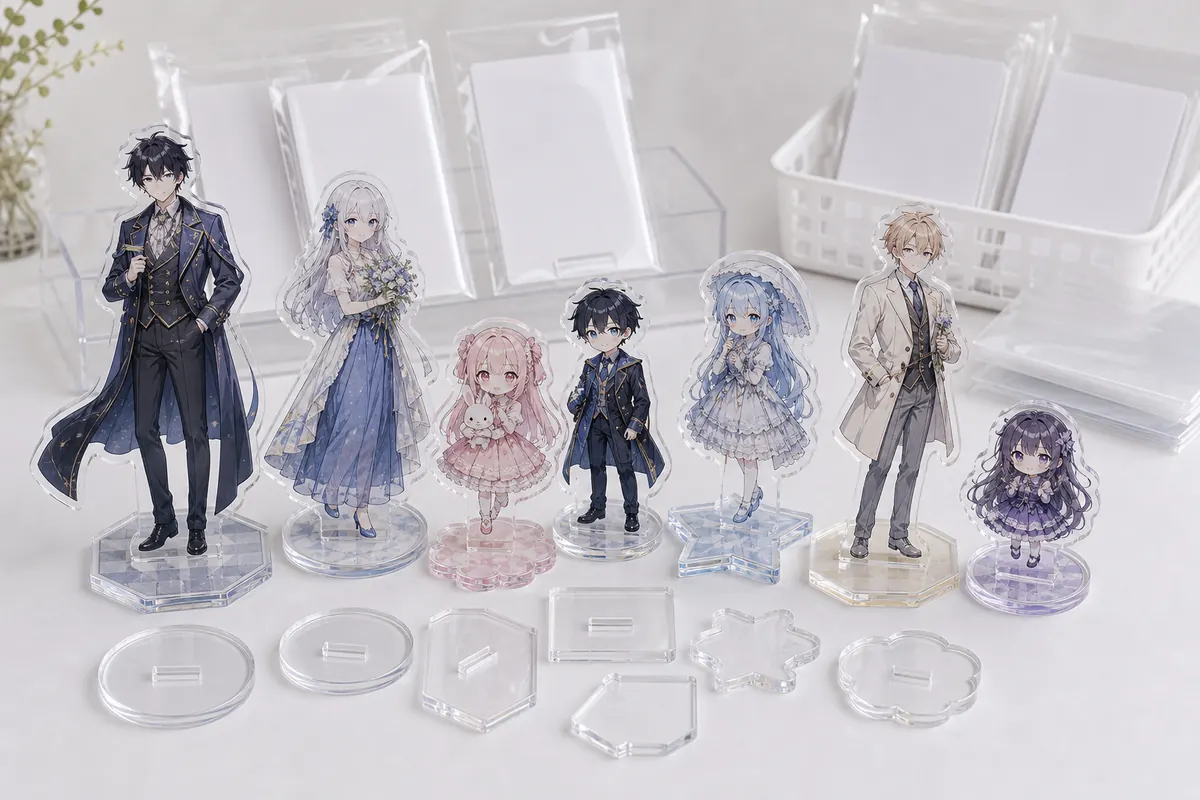 アクリルスタンド OEM 台座付きキャラクターグッズ量産サンプル