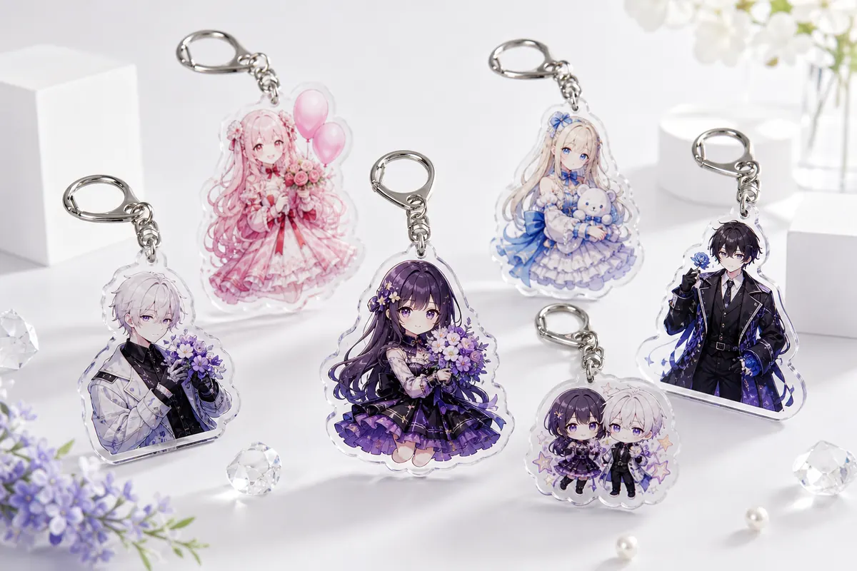 アニメイベント アクリルキーホルダー 製作 製品イメージ