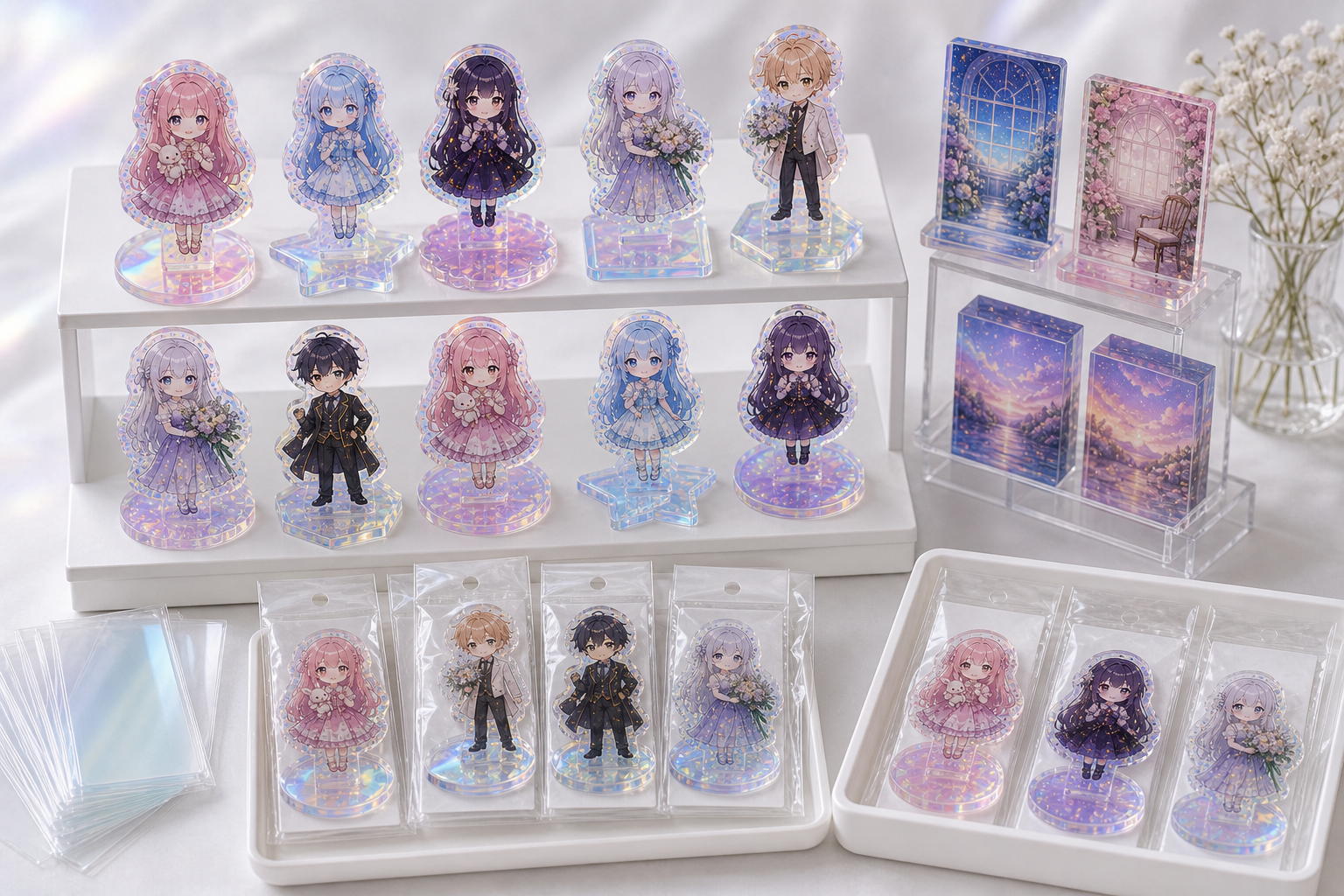 Aurora Acrylic Stand OEM production image 1