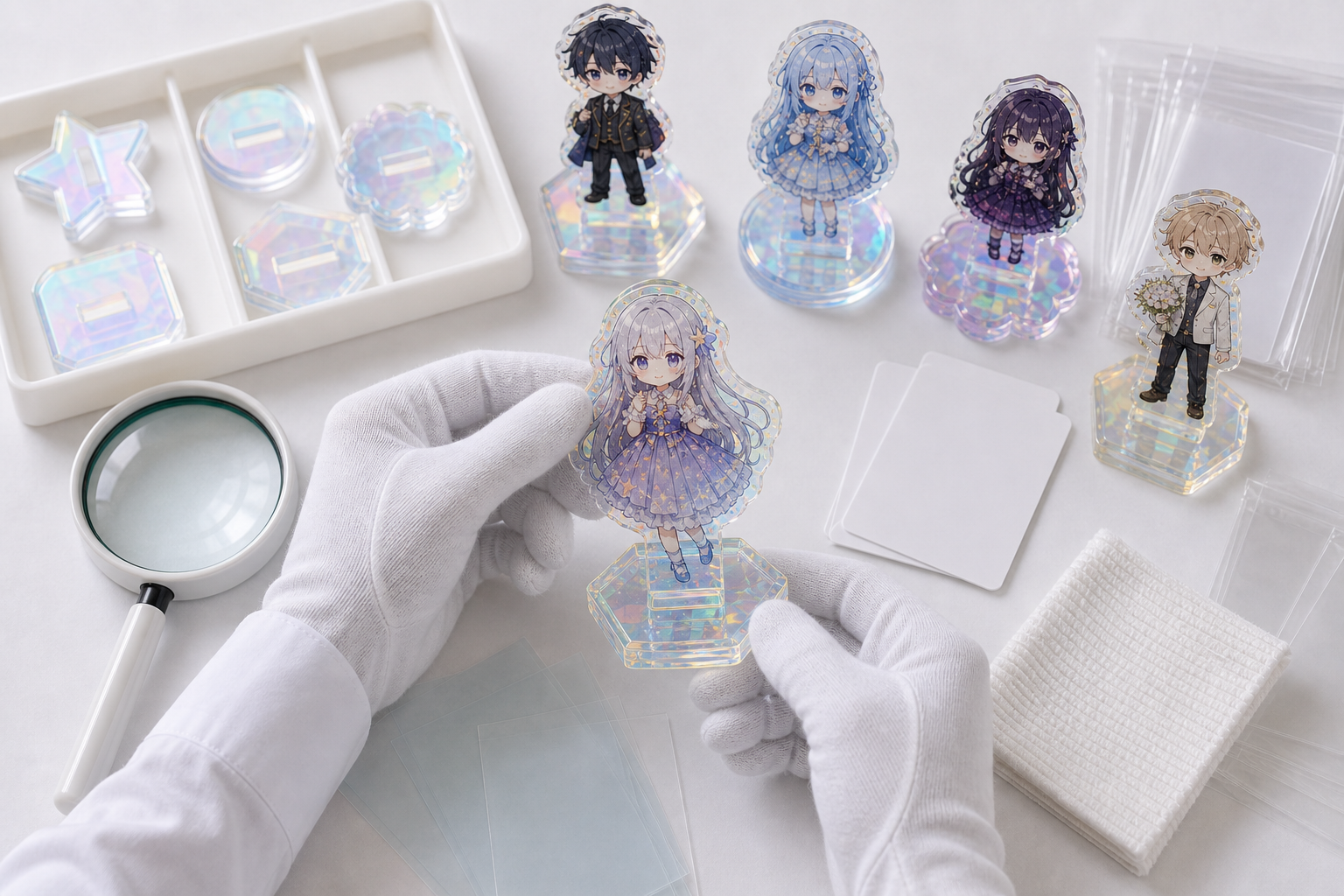 Aurora Acrylic Stand OEM production image 2