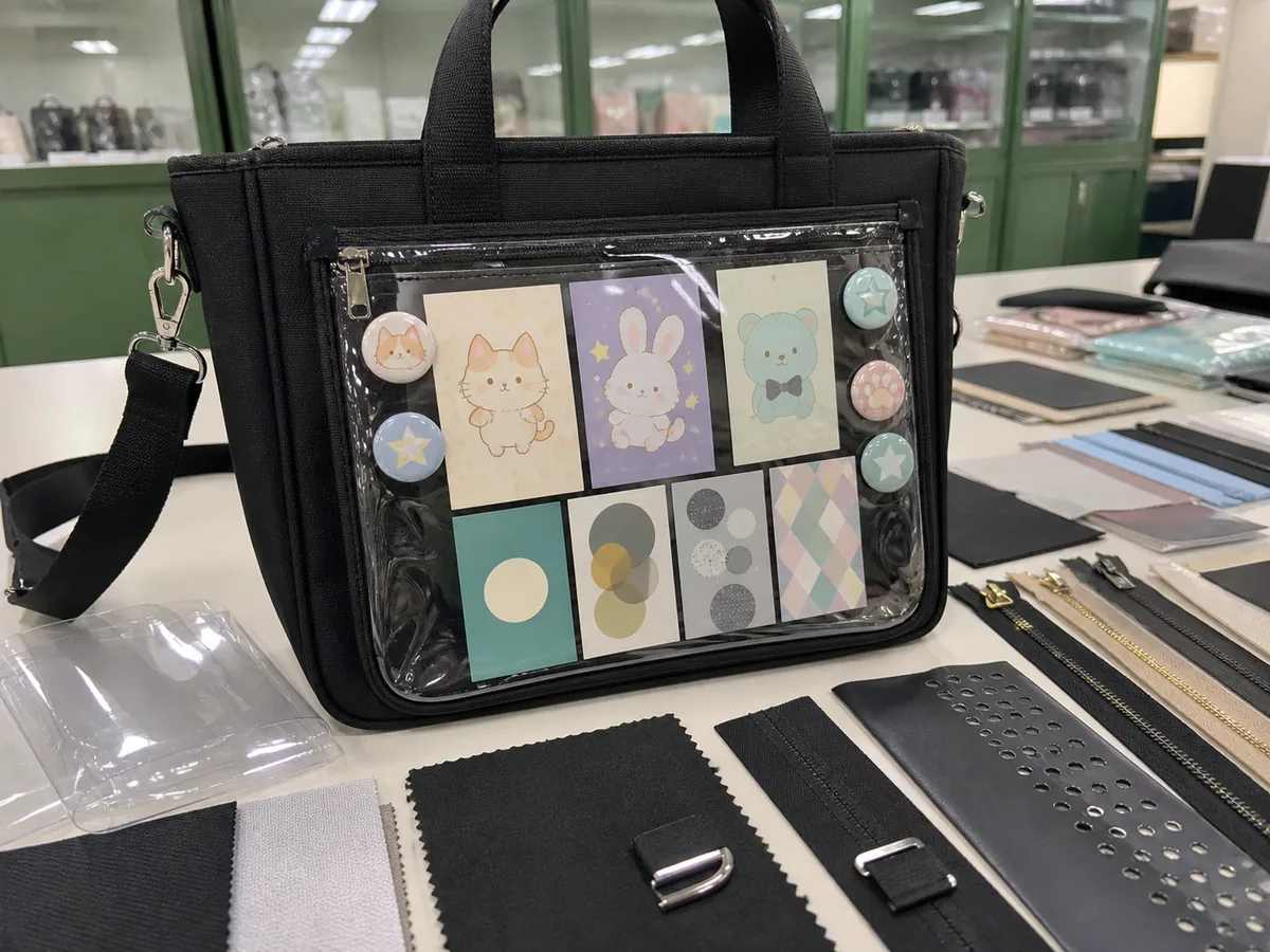 Ita bag OEM sample with clear display window