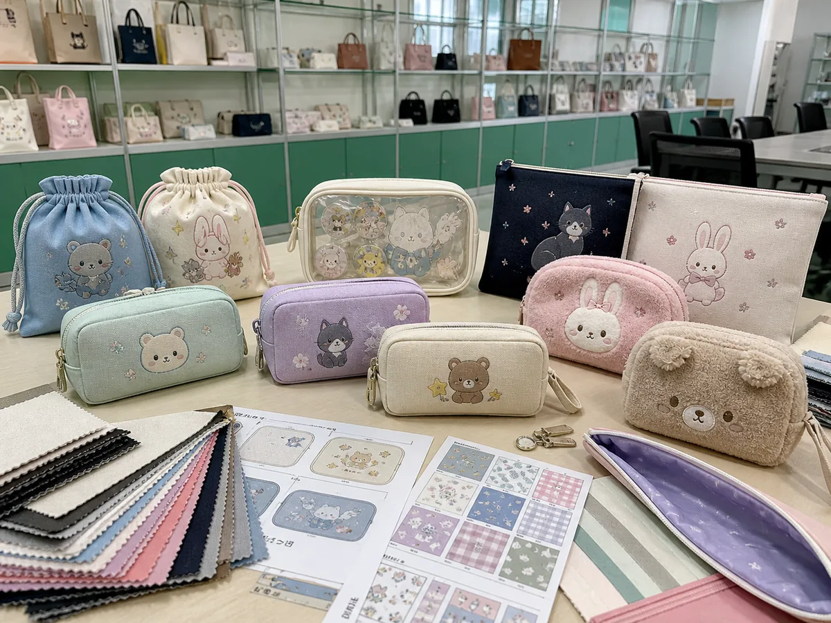 Custom pouch OEM sample for character goods