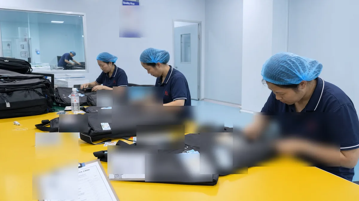 Inspection packing and SKU control for bag and pouch OEM production