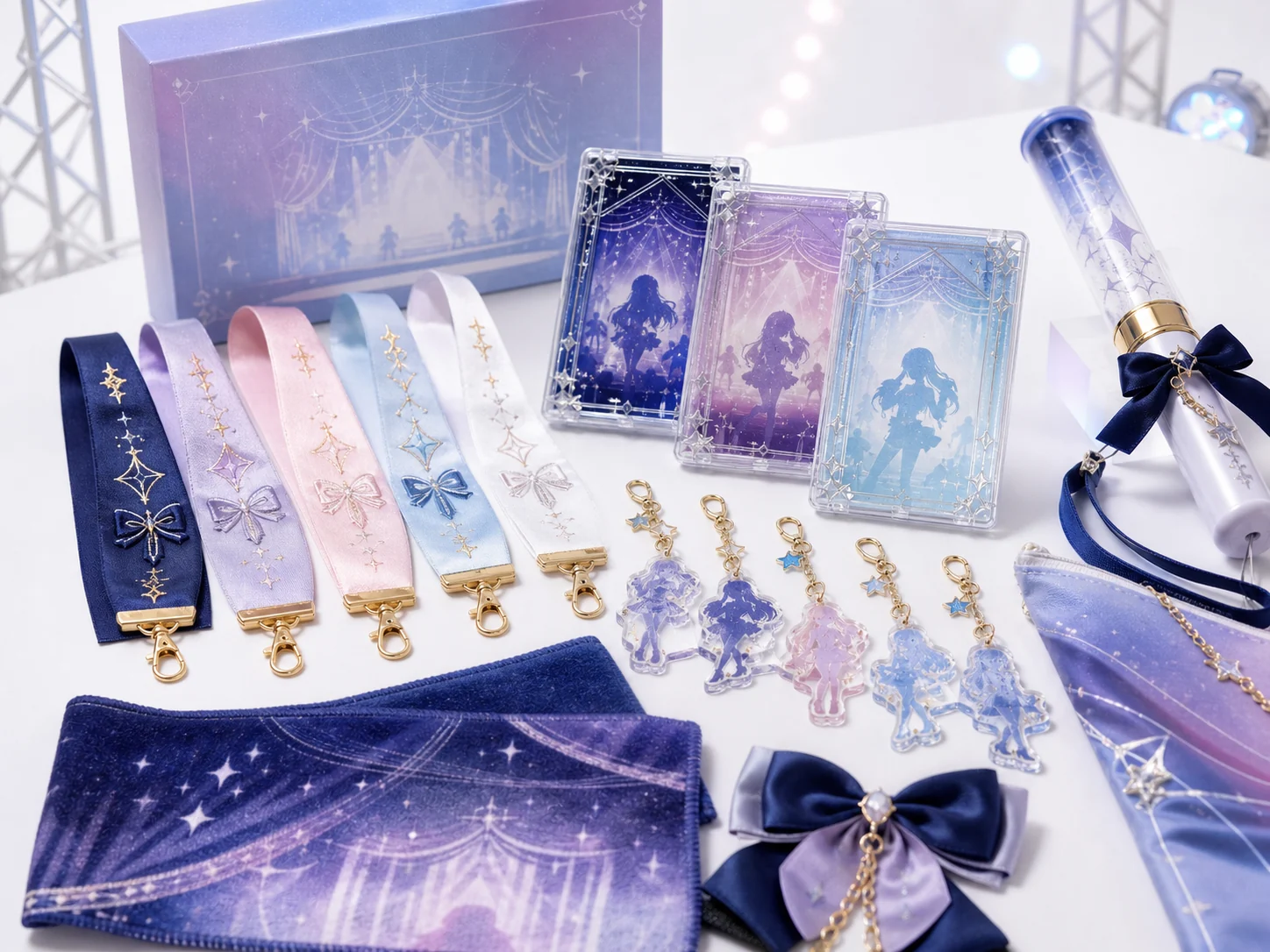 VTuber live tour penlight ribbon and oshikatsu goods production case