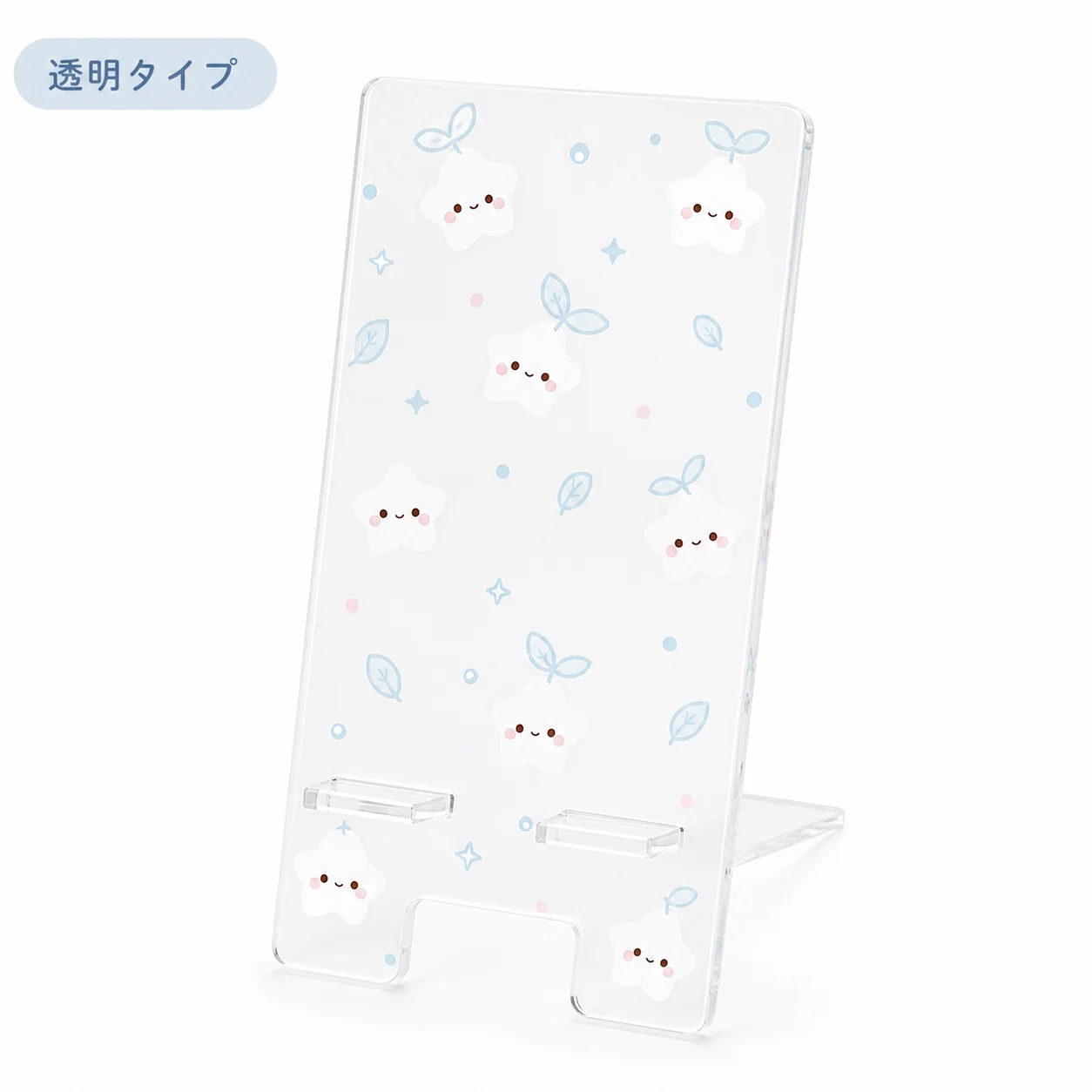 透明パターン印刷のアクリルスマホスタンドOEMサンプル