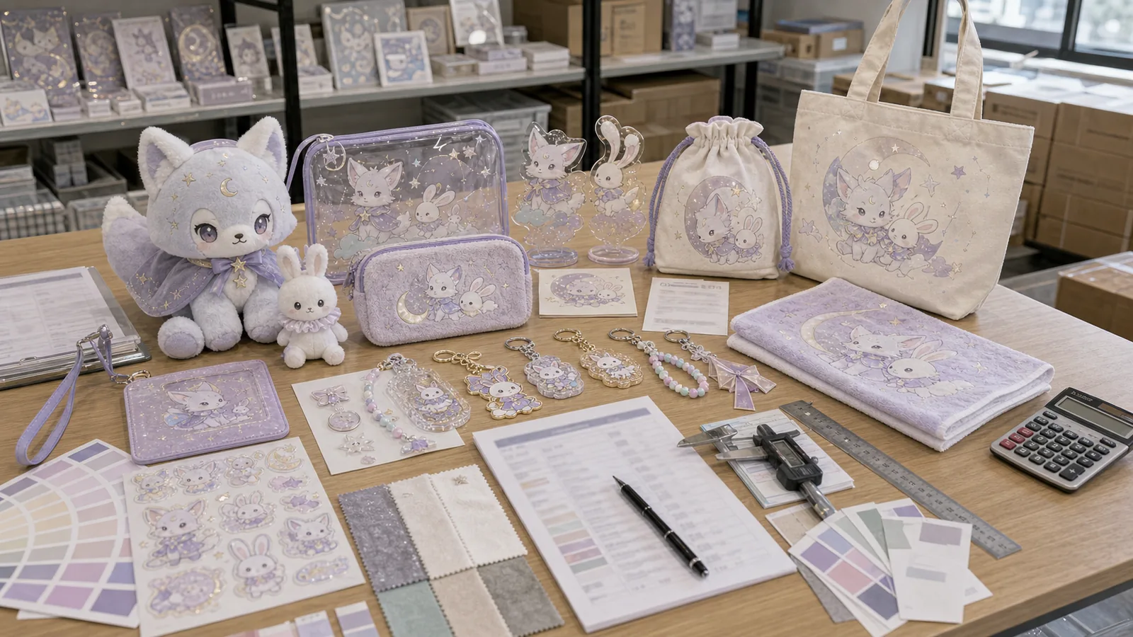 OEM trading company character goods planning table