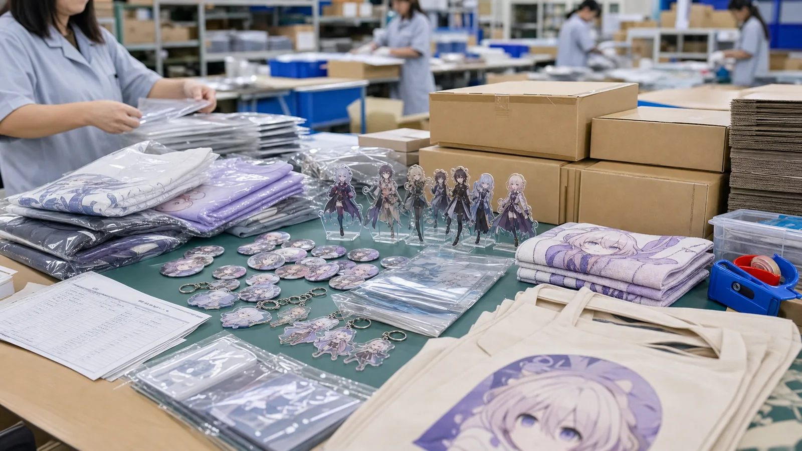 Event merchandise packing preparation