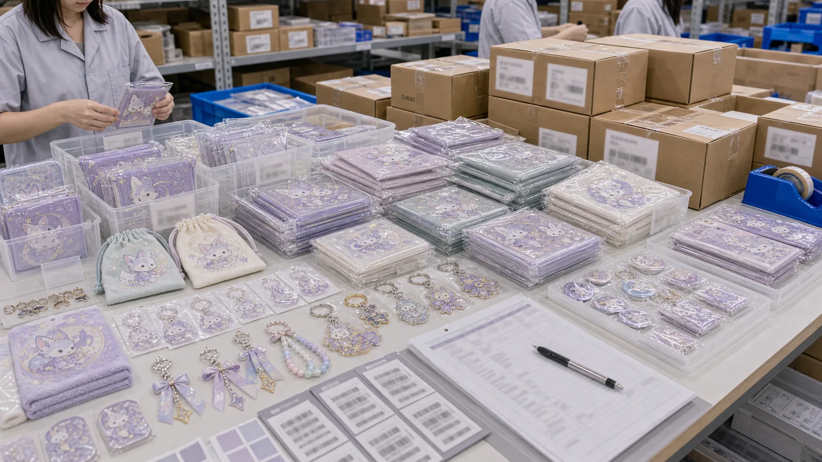 Packing and SKU sorting for OEM trading projects