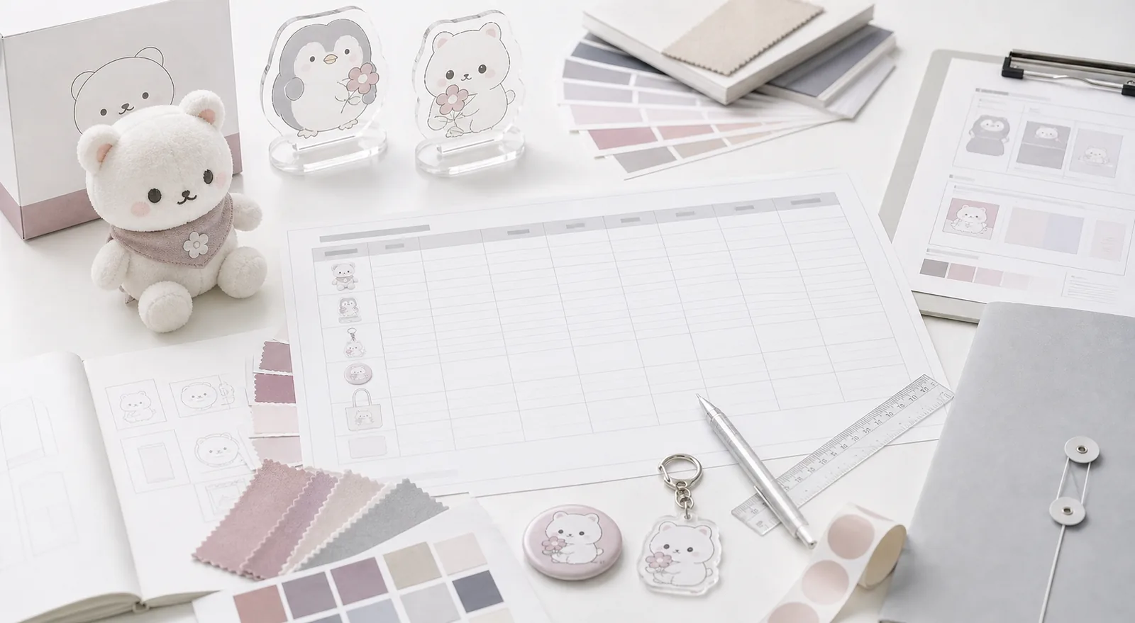 SKU planning and specification review for licensed merchandise