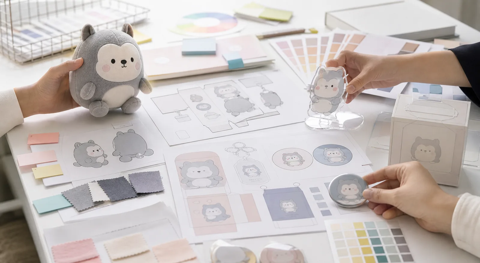 Sample approval and supervision review for IP merchandise