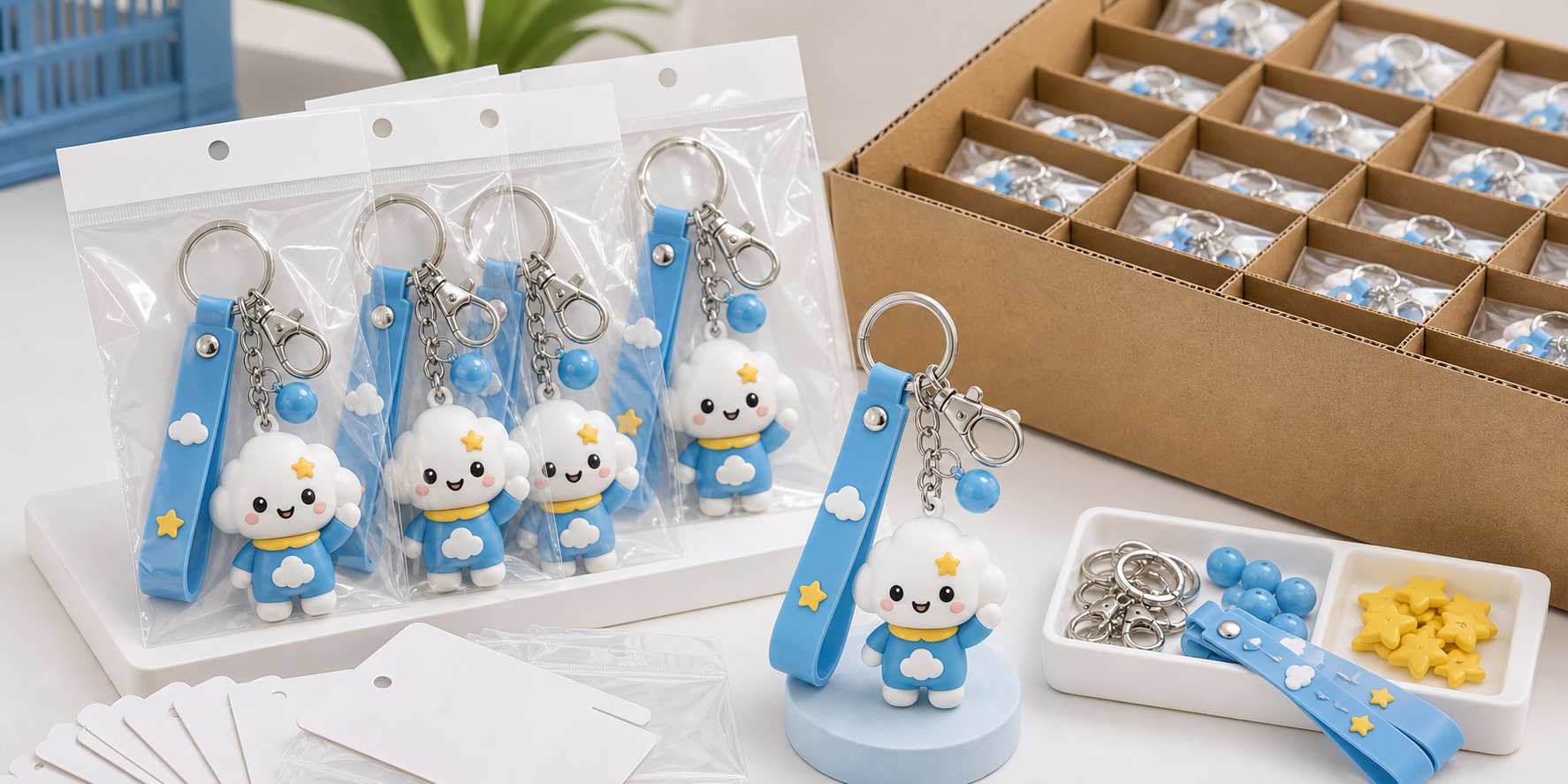 Ready-to-ship custom PVC keyring OEM order