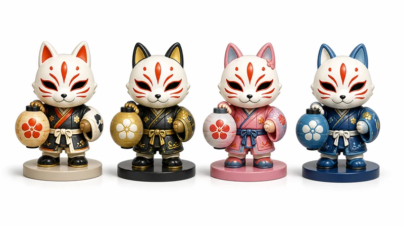 PVC sofubi figure custom case for limited colors and event colors