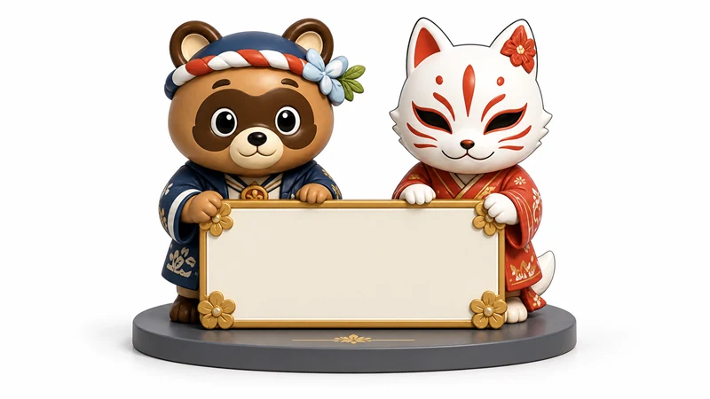 PVC sofubi figure custom case for paired characters and custom bases