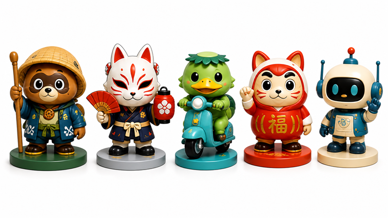 PVC sofubi figure series expansion case for original IP