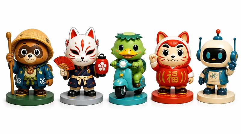 PVC sofubi figure series expansion case for original IP