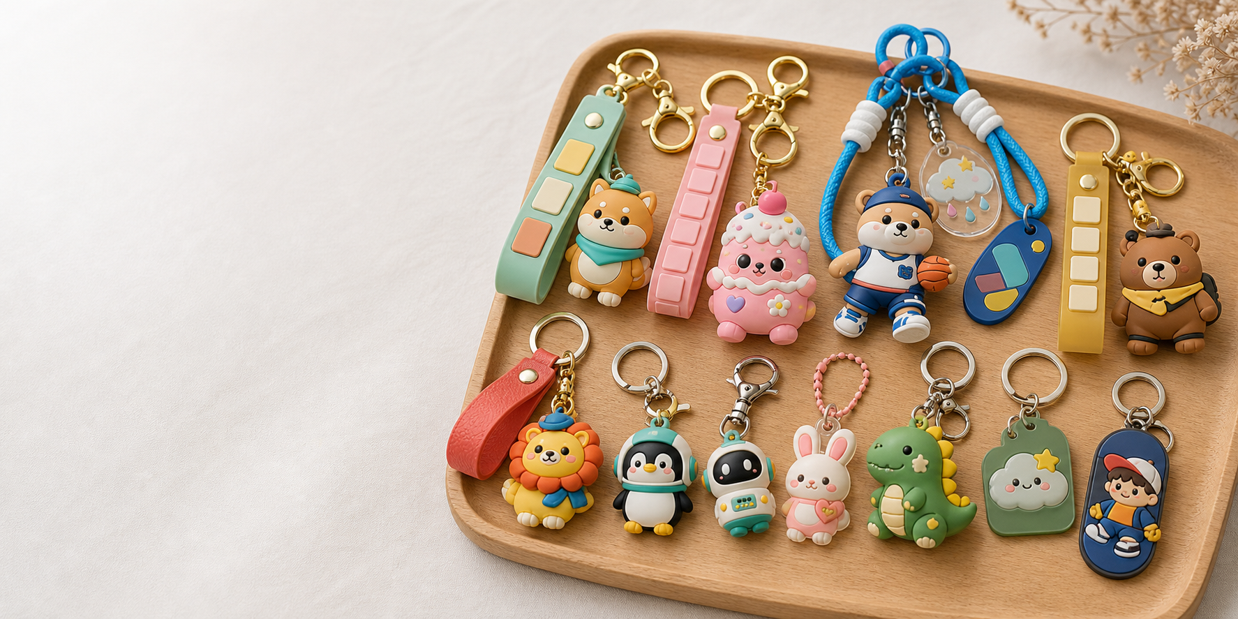 Original PVC sofubi 3D keyring OEM samples