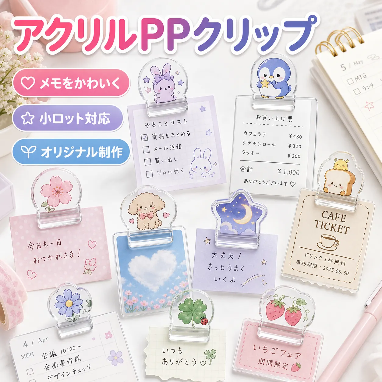 アクリルPPクリップのOEMカテゴリ画像