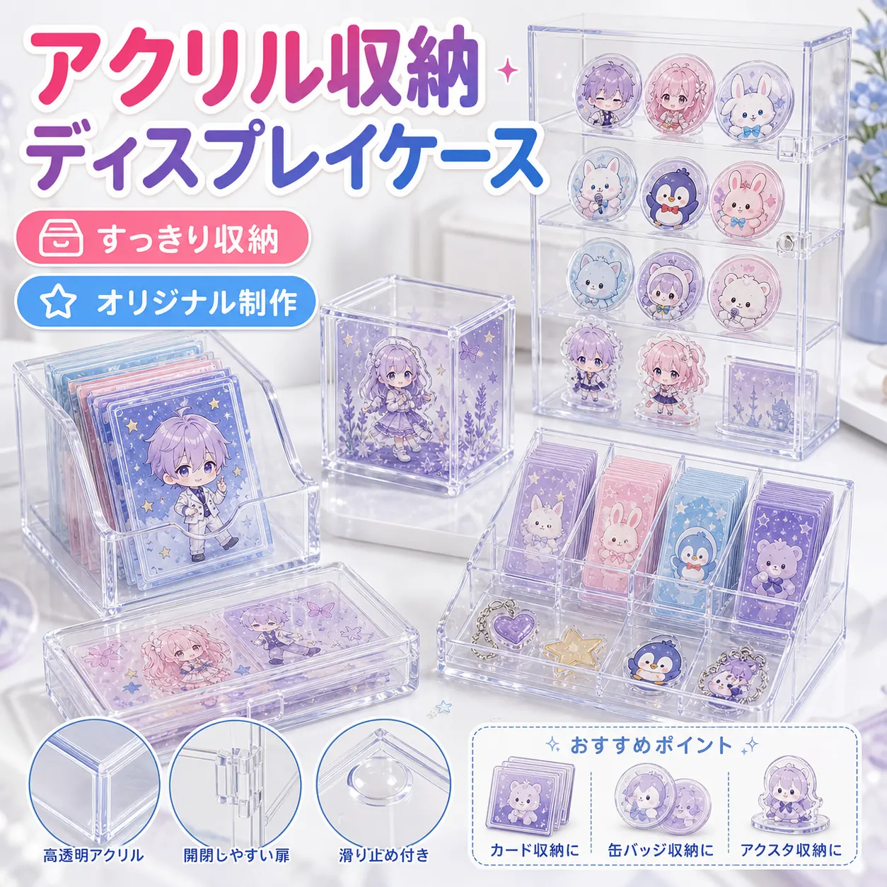 アクリル収納・ディスプレイケースのOEMカテゴリ画像