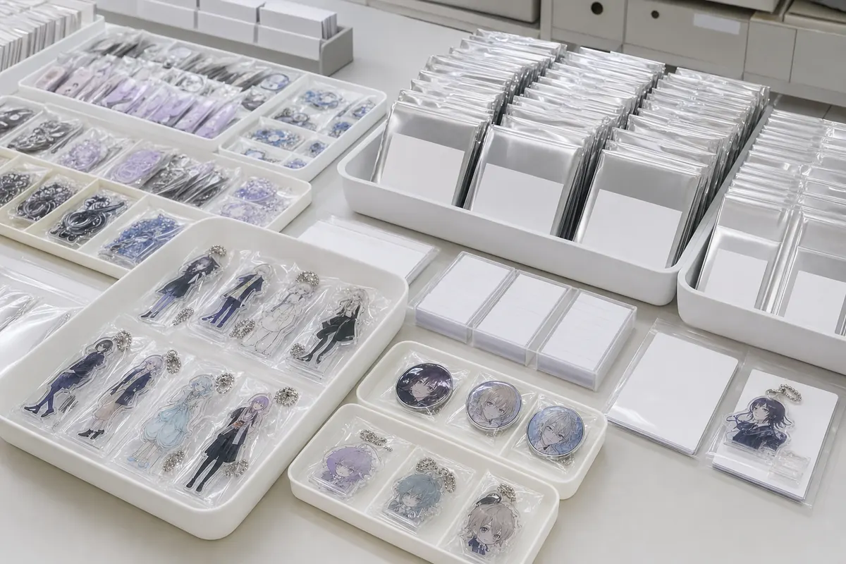 くじ景品アクリルグッズOEMのランダム封入とSKU仕分け