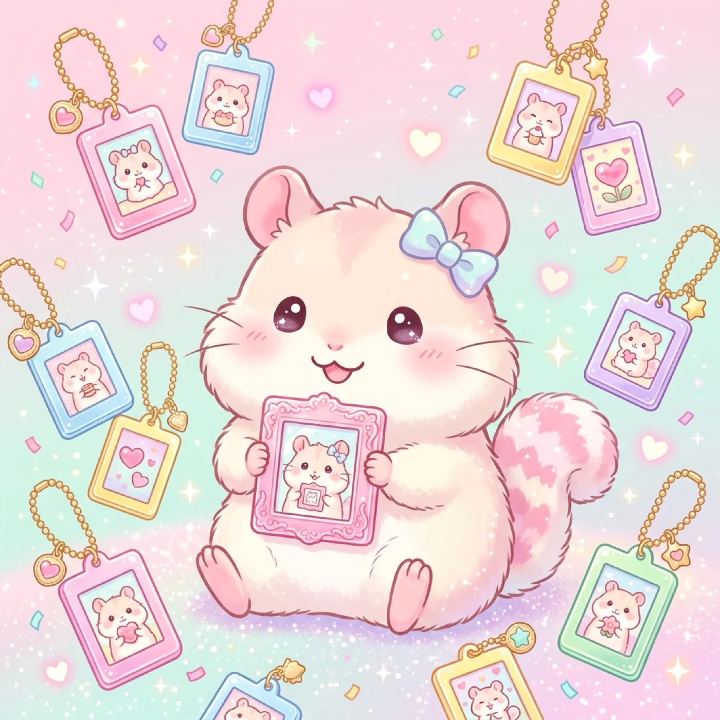 Acrylic photo charms for original IP goods